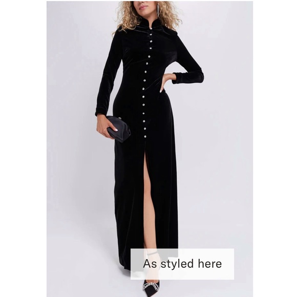 TUCKERNUCK Black Velvet Loretta Dress - Picture 12 of 12